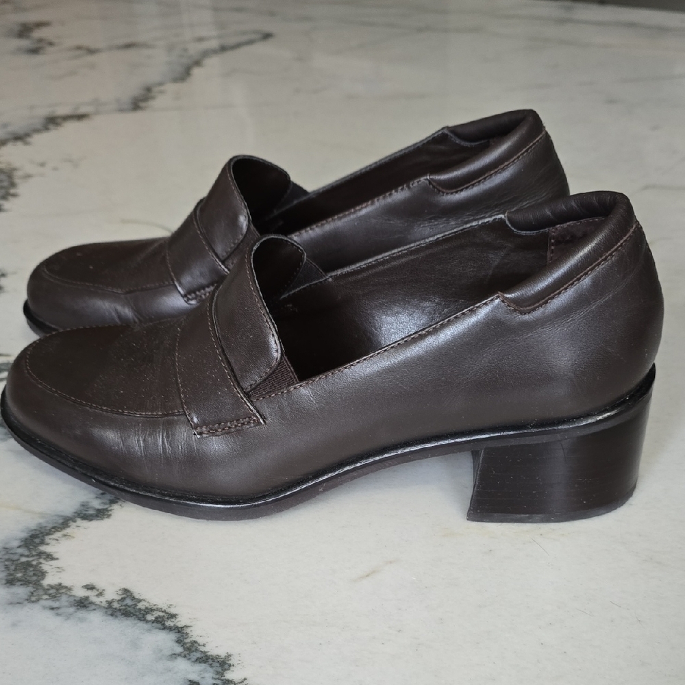 Rockport Women's Dark Brown Leather Loafers | 8.5M